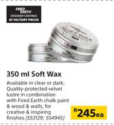 Fired Earth 350ml Soft Wax-Each