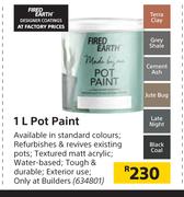 Fired Earth 1Ltr Pot Paint