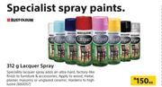 Rust Oleum Lacquer Spray-312g Each
