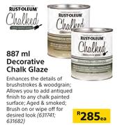 Rust Oleum 887ml Decorative Chalk Glaze-Each