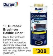 Duram 1L Durabak Brush On Bakkie Liner