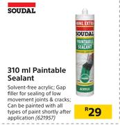Soudal Paintable Sealant-310ml