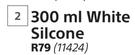 Alcolin 300ml White Silcone