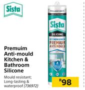 Sista Premium Anti Mould Kitchen & Bathroom Silicone