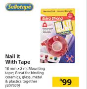 Sellotape Nail It With Tape 18mm x 2m