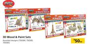 Crazy Crafts 3D Wood & Paint Sets-Each