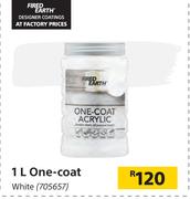 Fired Earth 1L One Coat White