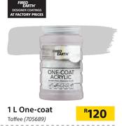 Fired Earth 1L One Coat  Toffee