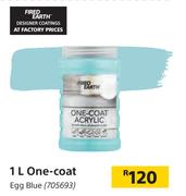 Fired Earth 1L One Coat Egg Blue