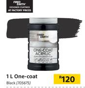 Fired Earth 1L One Coat Black