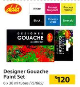 Dala Designer Gouache Paint Set 6 x 30ml Tubes