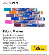Acrilpen Fabric Marker-Each