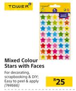 Tower Mixed Colour Stars With Faces