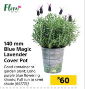 Flora 140mm Blue Magic Lavender Cover Pot