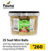 Fauna 25 Suet Mini Balls-3.125Kg