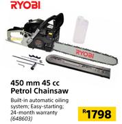 Ryobi 450mm 45cc Petrol Chainsaw