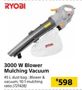 Ryobi 3000W Blower Mulching Vacuum