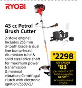 Ryobi 43cc Petrol Brush Cutter