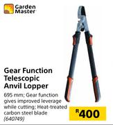Garden Master Gear Function Telescopic Anvil Lopper 695mm