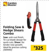Garden Master Folding Saw & Hedge Shears Combo