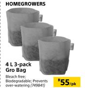 Home Growers 3 Pack Gro Bag (4L)-Per Pack