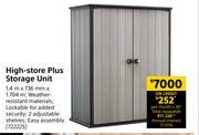 High Store Plus Storage Unit 1.4m x 736mm x 1.704m