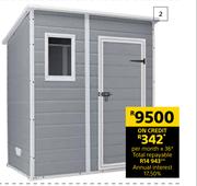 Keter 6 x 4 Manor Shed 2.0m (h) x 1.835m (w) x 1.110m (d)