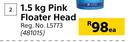 Pool Brite Month Mate 1.5Kg Pink Floater Head-Each