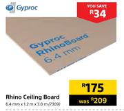 Gyproc Rhino Ceiling Board-6.4mm x 1.2m x 3.0m