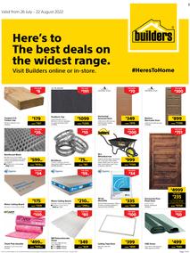 Builders KwaZulu-Natal : Here's To The Best Deals On The Widest Range (26 July - 22 August 2022)
