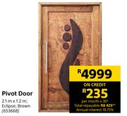 Pivot Door-2.1m x 1.2m