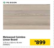 PG Bison Melawood Coimbra Linear Board-2.75m x 1.83m x 16mm  