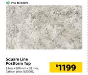PG Bison Square Line Postform Top (Catalan Gloss)-3.6m x 600mm x 32mm