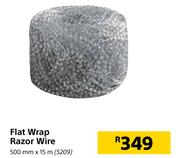 Flat Wrap Razor Wire-500mm x 15m