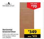 Swartland Horizontal Grooved Door-2.032m (h) x 813 (w)