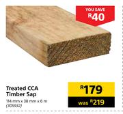 Treated CCA Timber Sap-114mm x 38mm x 6m