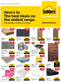 Builders Western Cape : Here's To The Best Deals On The Widest Range (26 July - 22 August 2022)
