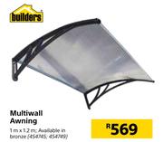 Builders Multiwall Awning-1m x 1.2m