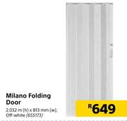 Milano Folding Door-2.032m (h) x 813mm (w)