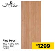 Swartland Pine Exterior Door-2.032m x 813mm