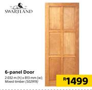 Swartland 6 Panel Door-2.032m (h) x 813mm (w)
