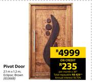 Pivot Door-2.1m x 1.2m