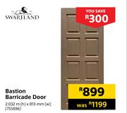 Swartland Bastion Barricade Door-2.032m (h) x 813 (w)