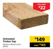 Untreated Timber Sap-114mm x 38mm x 6m