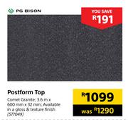PG Bison Postform Top-3.6m x 600mm x 32mm