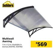 Builders Multiwall Awning 1m x 1.2m