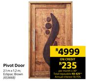 Pivot Door 2.1m x 1.2m