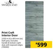 Swartland Print Craft Interior Door 2.032m (h) x 813mm (w)