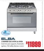 Elba 5 Burner Gas Stove & Oven