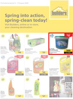 Builders : Spring Into Action, Spring-Clean Today! (4 August - 31 August 2020), page 1
